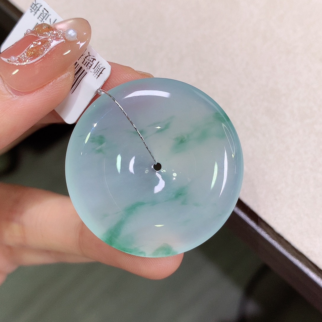 翡翠未镶嵌颈饰35-6