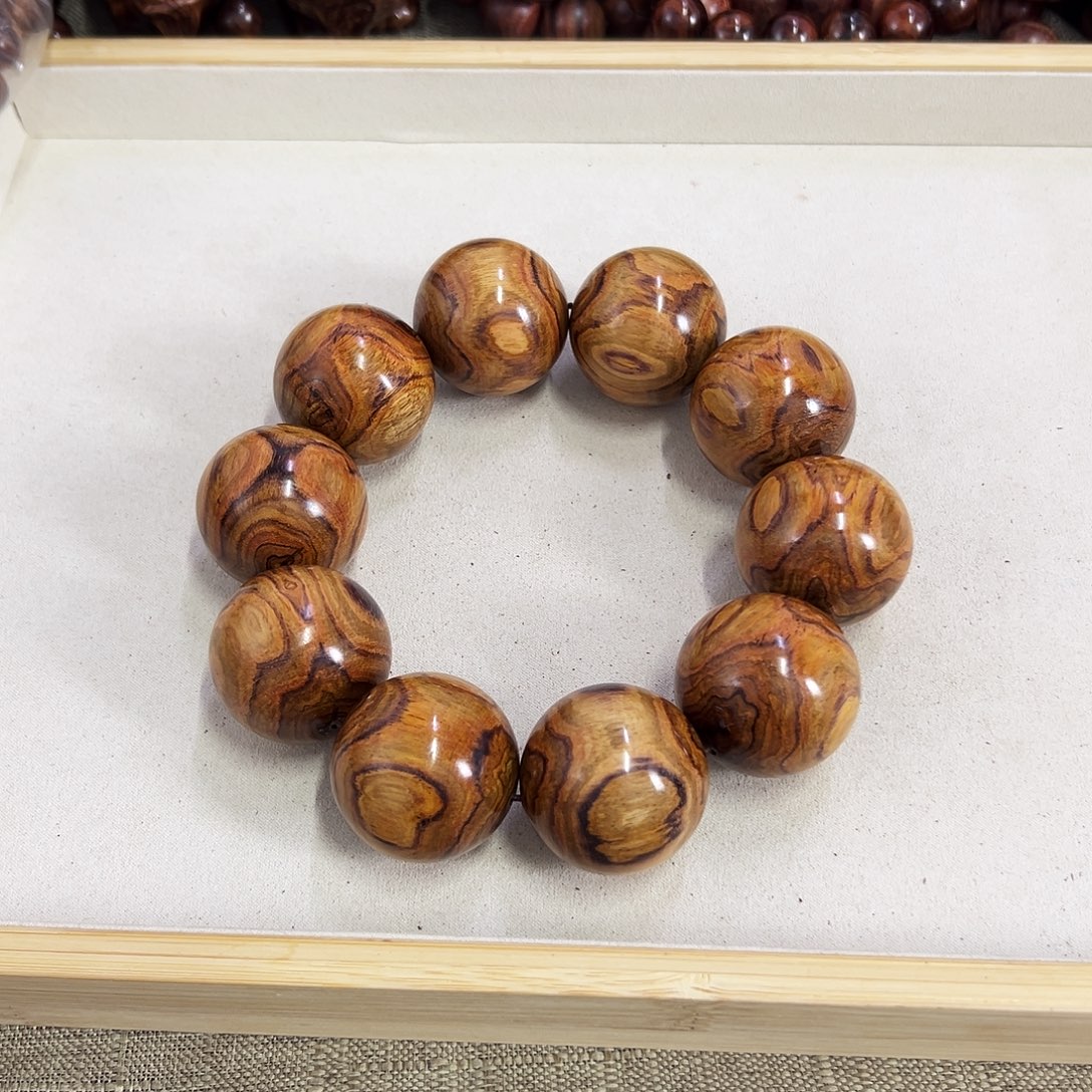 手串/手链黄花梨/降香黄檀35mm圆珠正新