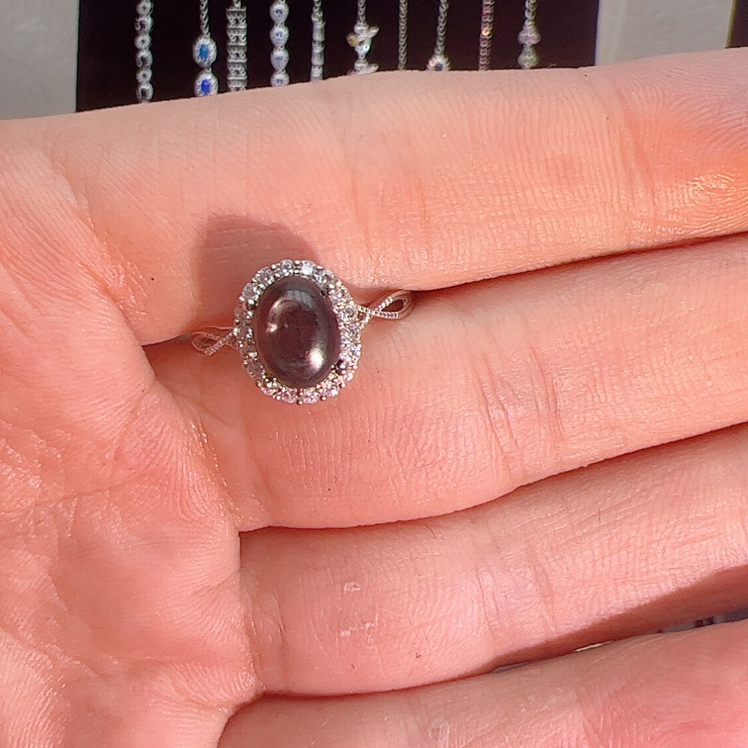 紫晶珠宝半成品银S925镶嵌