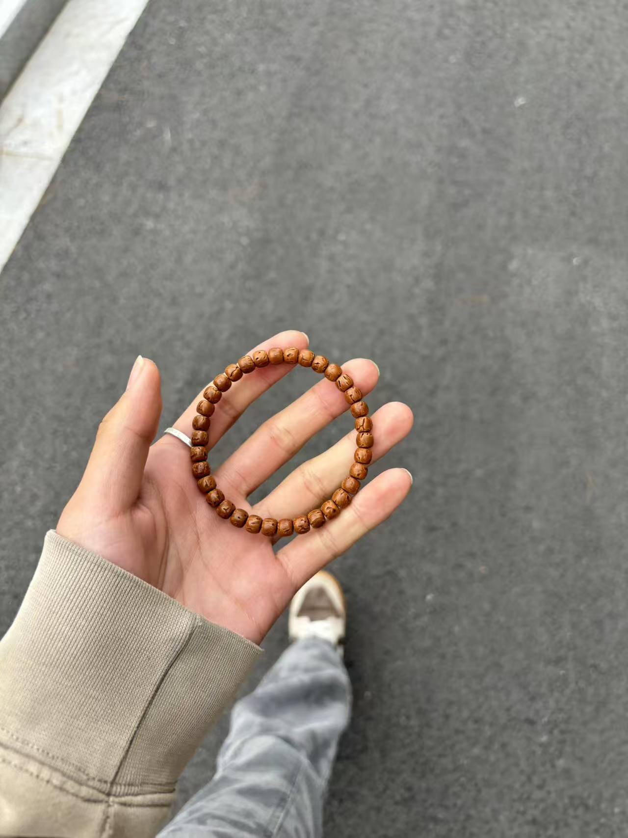 菩提手链 桃核老型单圈