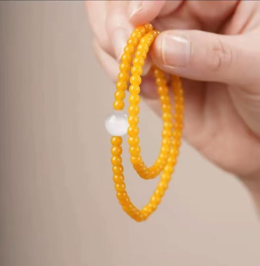 双圈蜜蜡手串（无礼盒）633