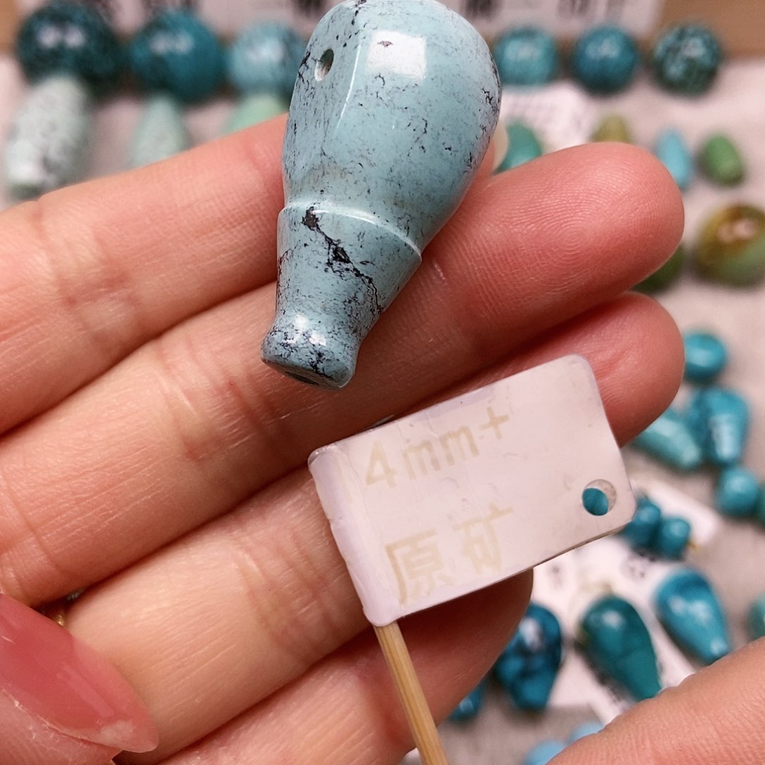 未镶嵌绿松石珠宝半成品