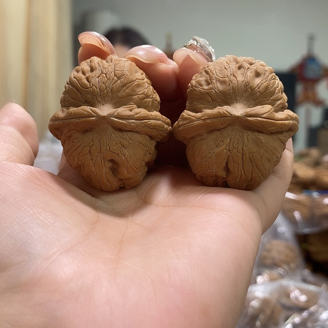 把件文玩核桃41平谷元宝有黄