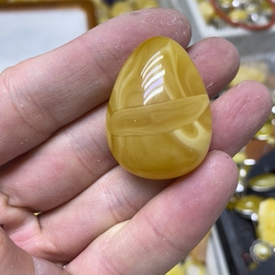 蜜蜡裸石未镶嵌吊坠