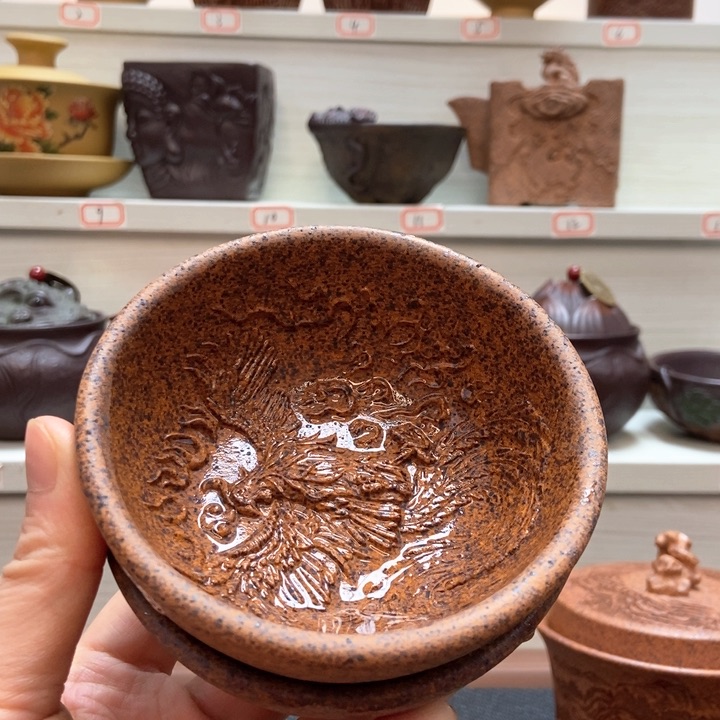 宜兴原矿紫砂杯手工杯