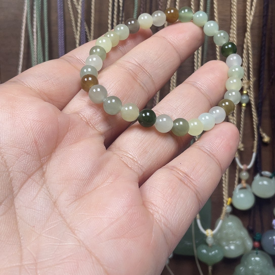 和田玉未镶嵌手串