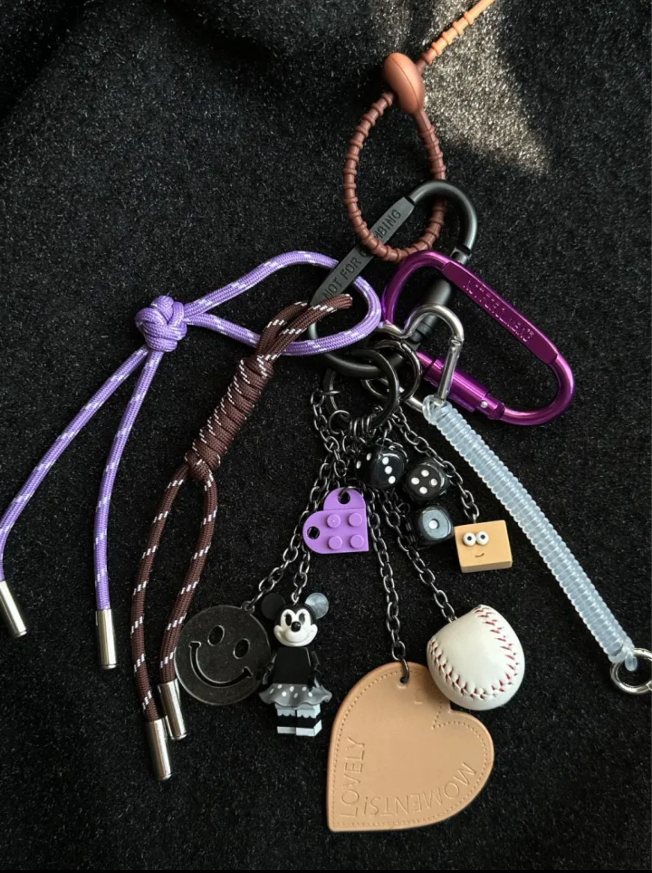 叶可可专属｜紫棕系列Mickey 时髦精挂件