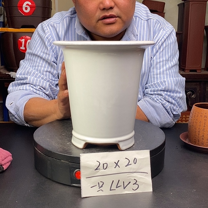 紫砂花盆货号一只LLV3