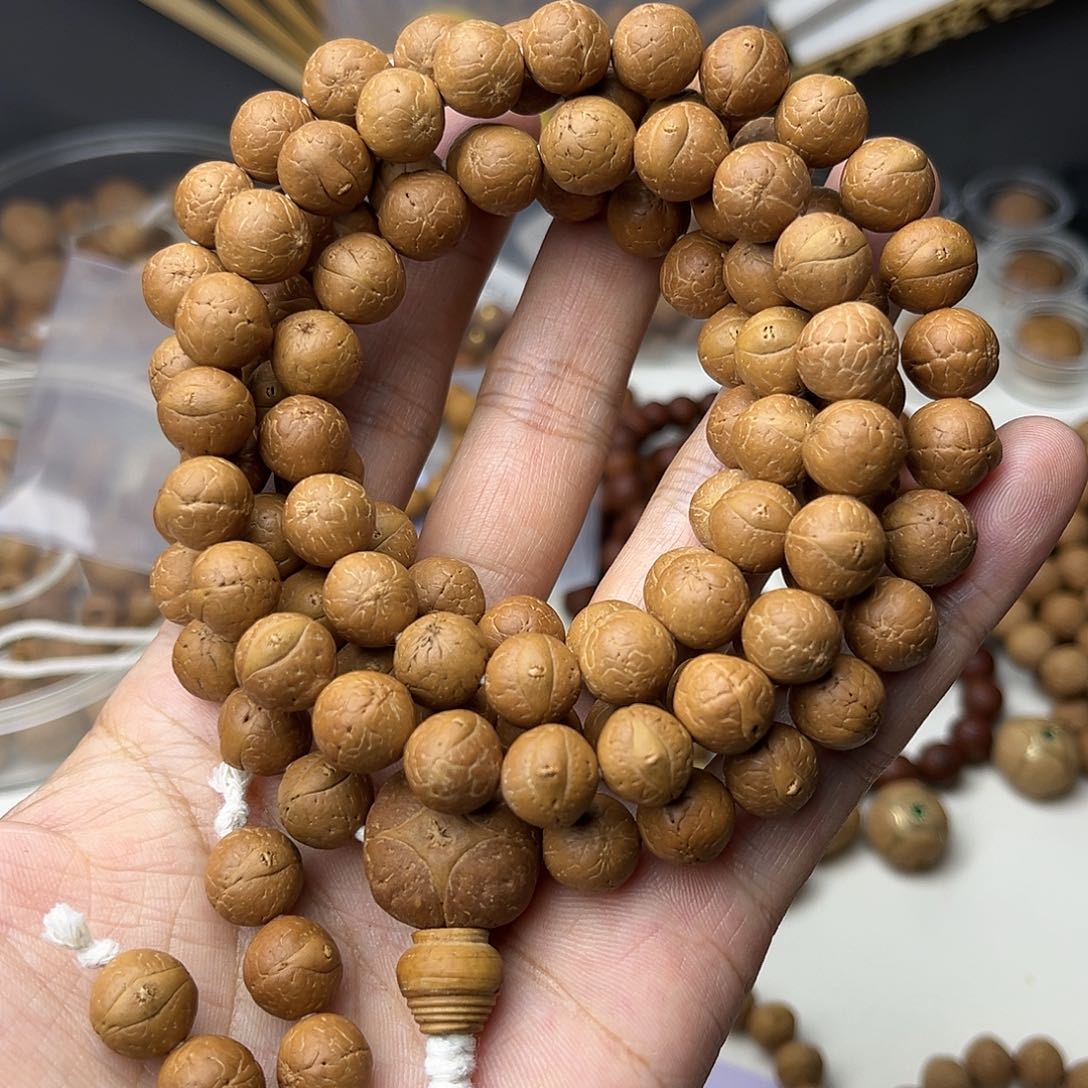 凤眼菩提手串精品正圆108长串10.5