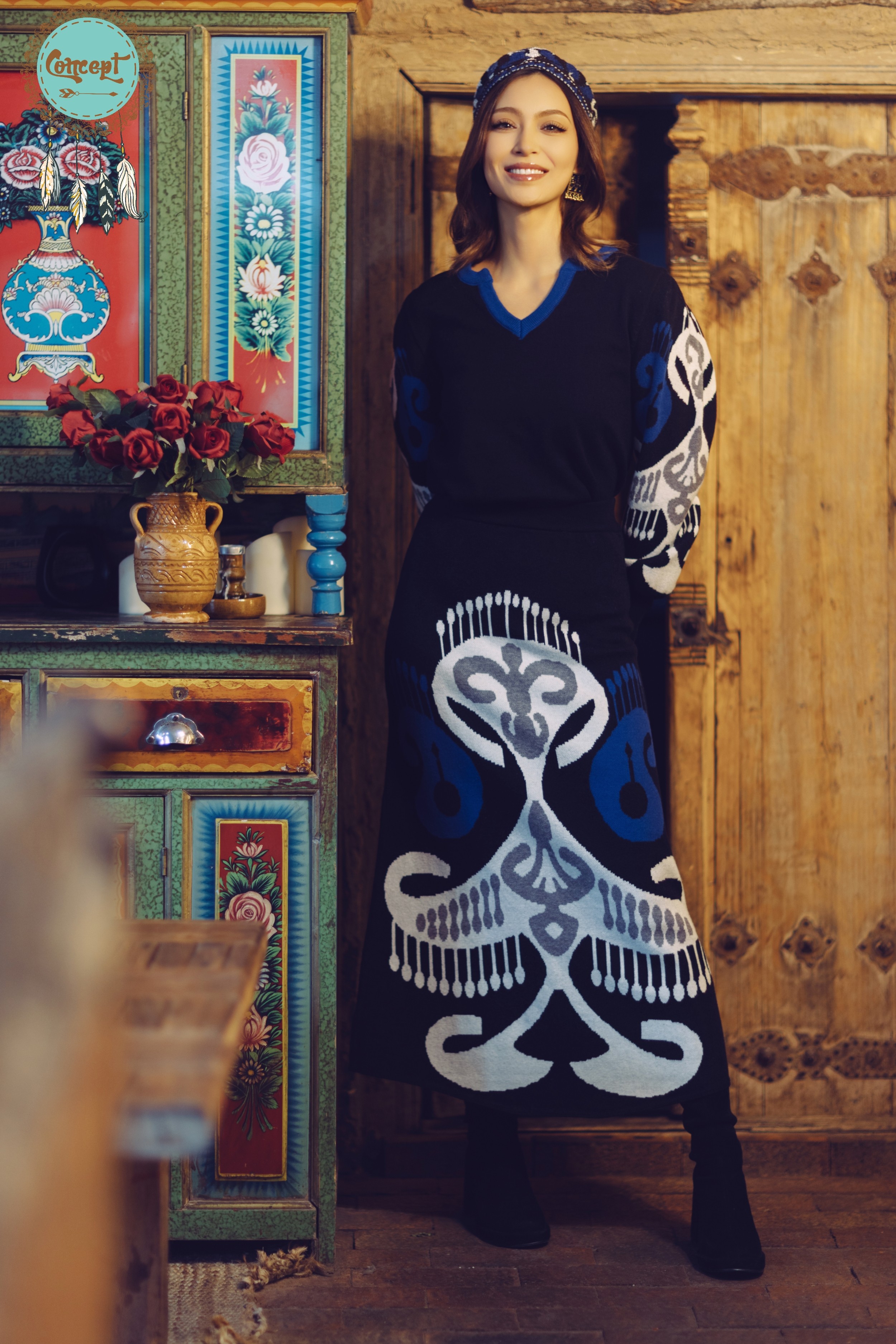 Concept图腾针织套装