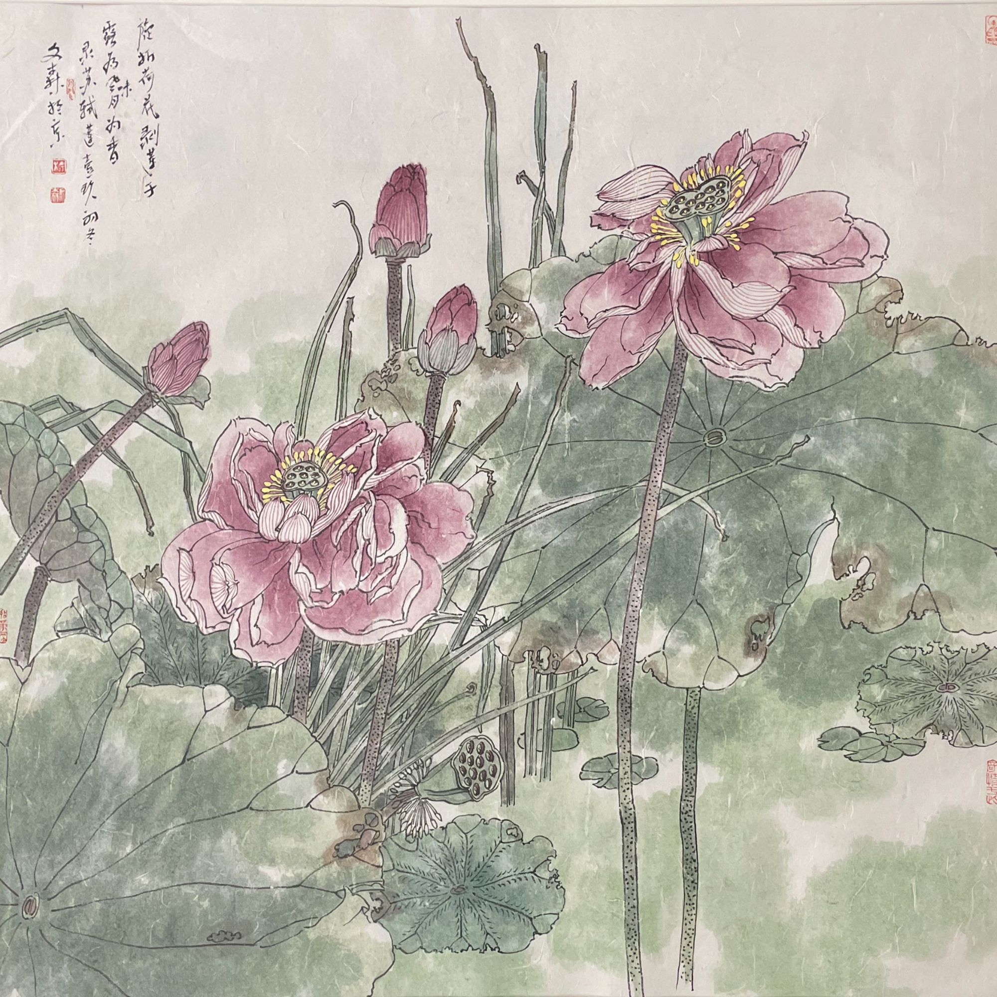 LOT028  杨  /  文  / 森  旋折荷花剥莲  【POLY XM 当代专场】