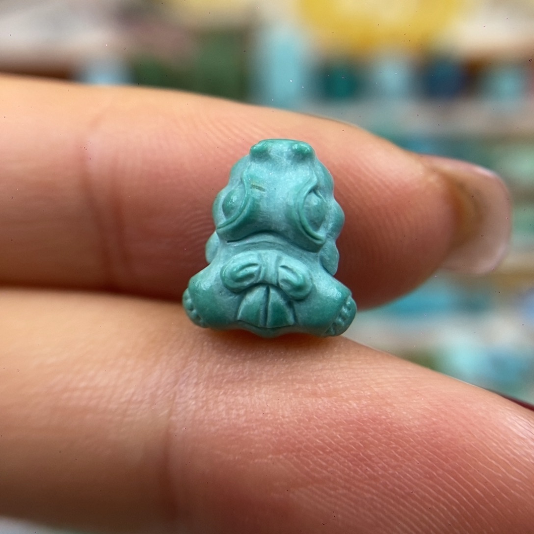 绿松石瑜伽鳄鱼未镶嵌