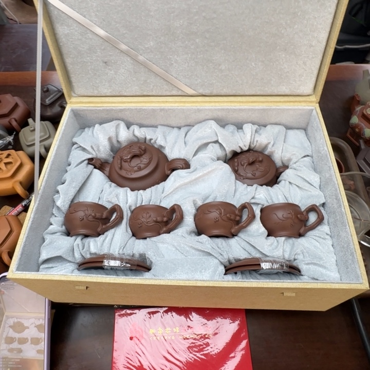 竹***安紫砂公道杯密密麻麻