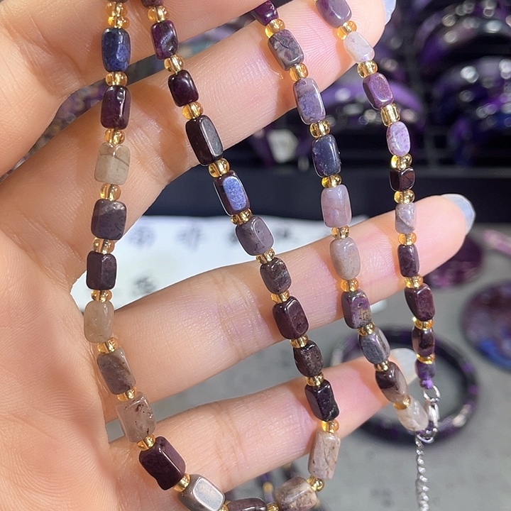 苏纪石（舒俱来）银S925镶嵌颈饰