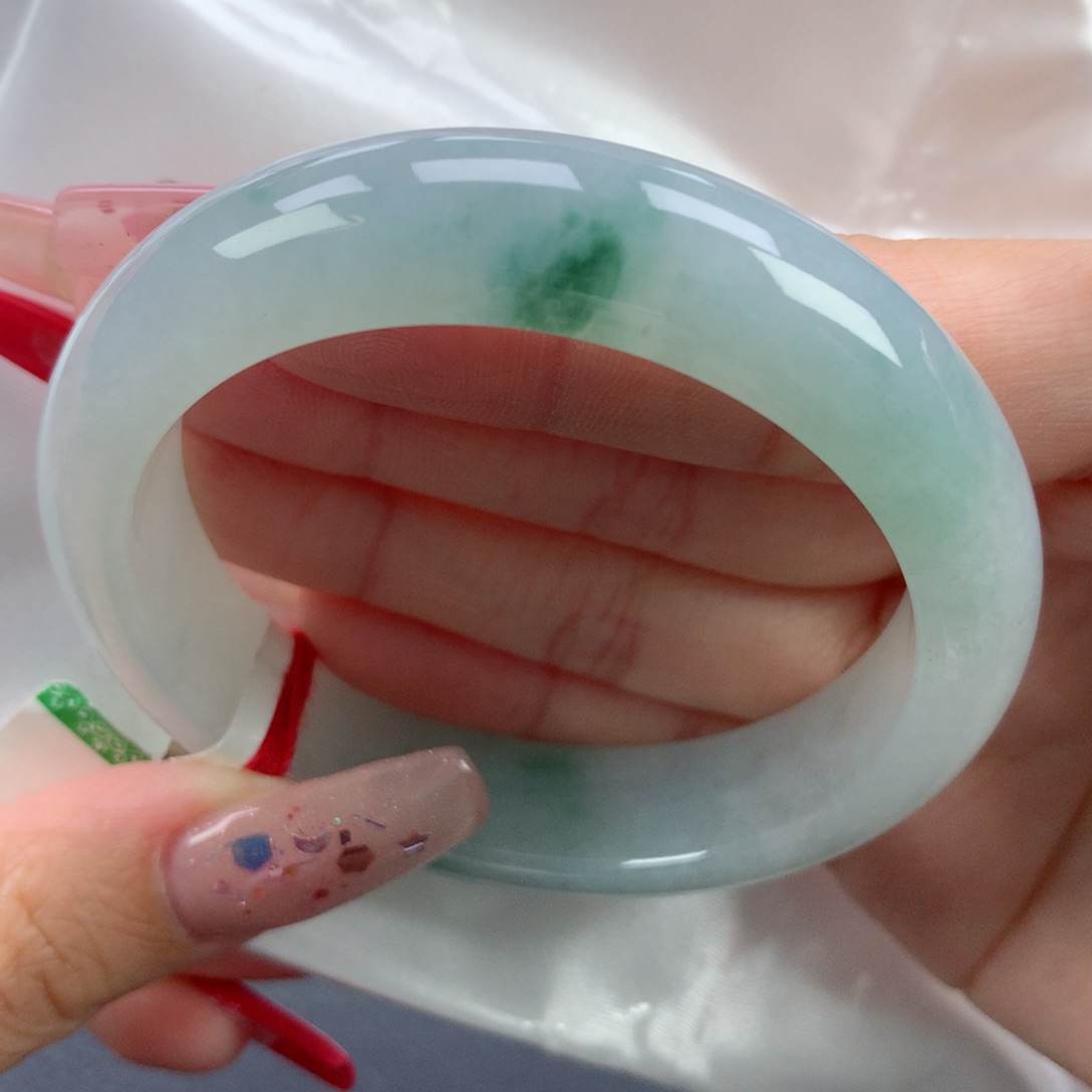 翡翠手镯未镶嵌55.2正圈