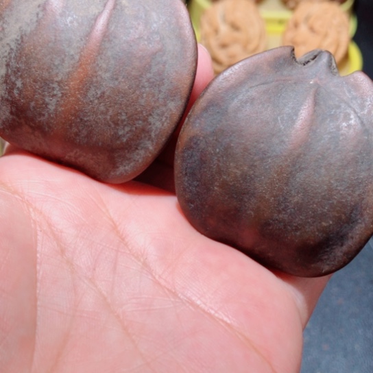 文玩核桃把件练手三角橄榄地焖