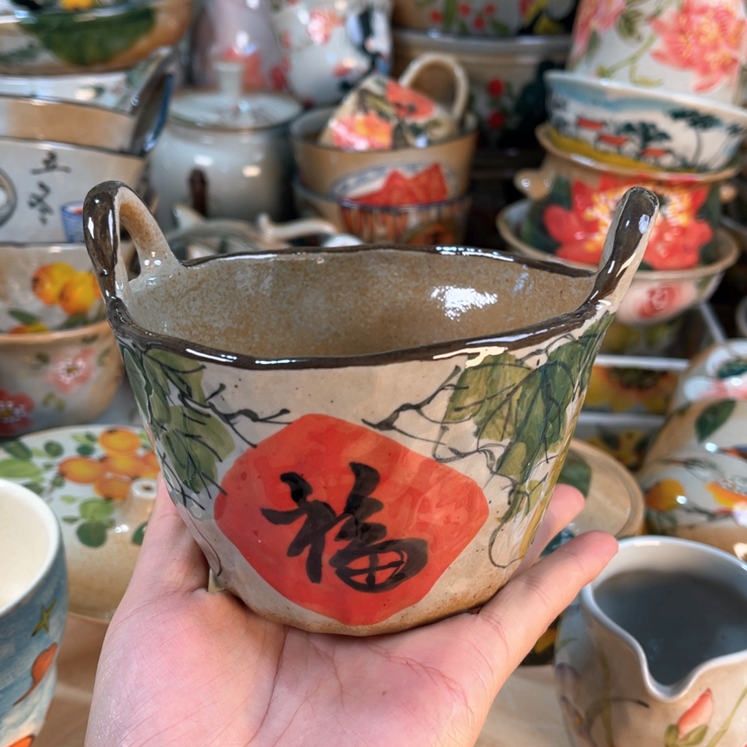 景德镇手工手绘杯