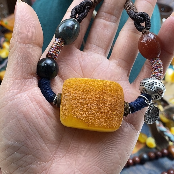 蜜蜡未镶嵌项链项链