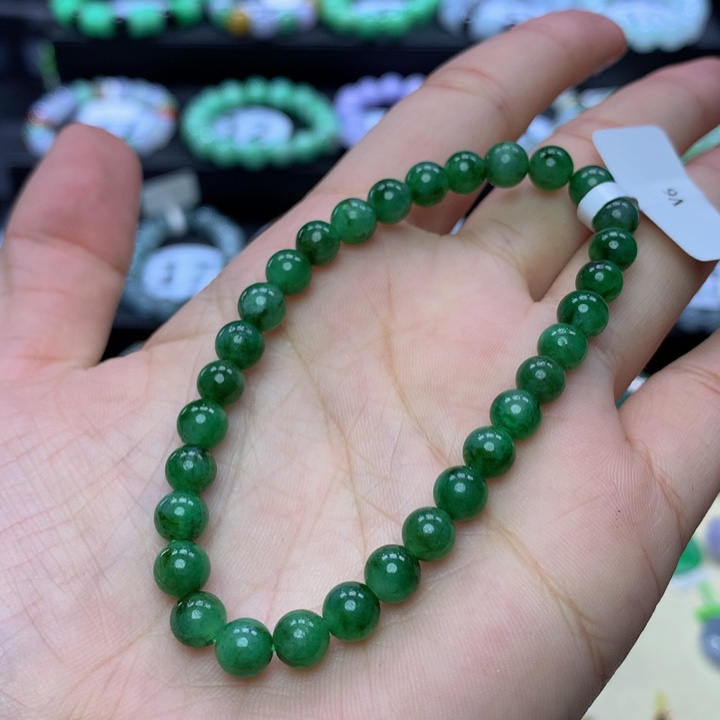 翡翠手链未镶嵌森****o翡翠