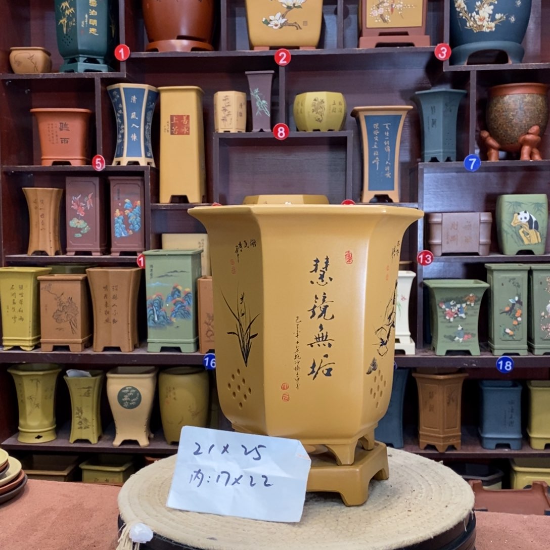 紫砂花盆紫砂花盆