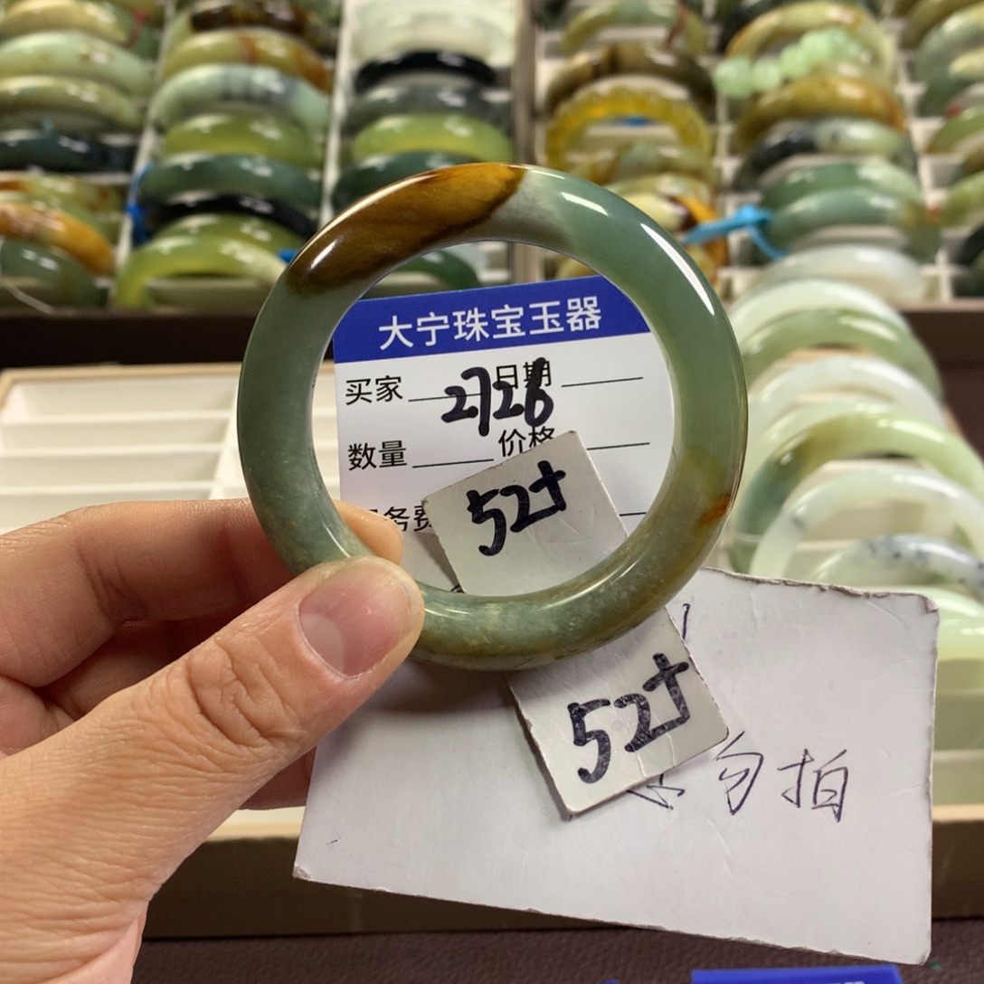 蛇纹石玉未镶嵌手镯2726