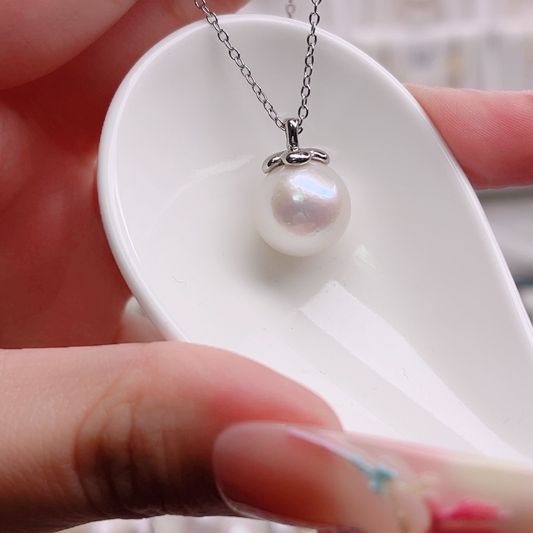 未镶嵌淡水珍珠吊坠(赠链)