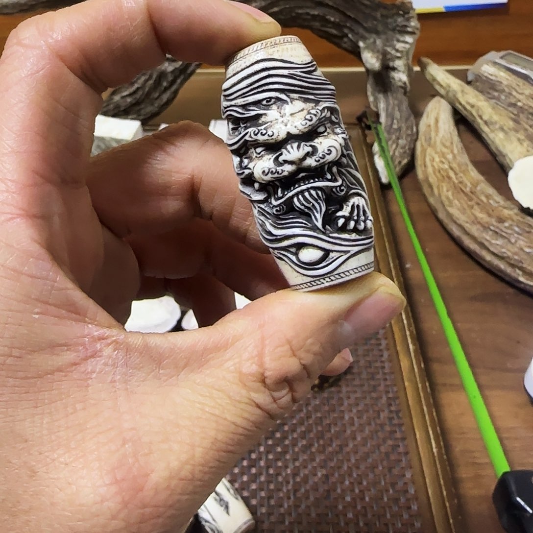 鹿骨手串/手链鹿角雕刻