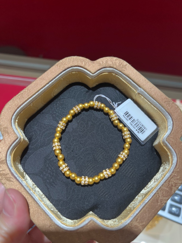 足金999镶嵌手串