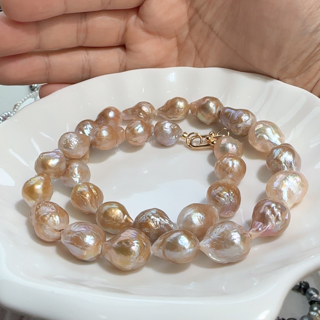 颈饰淡水珍珠银S925镶嵌