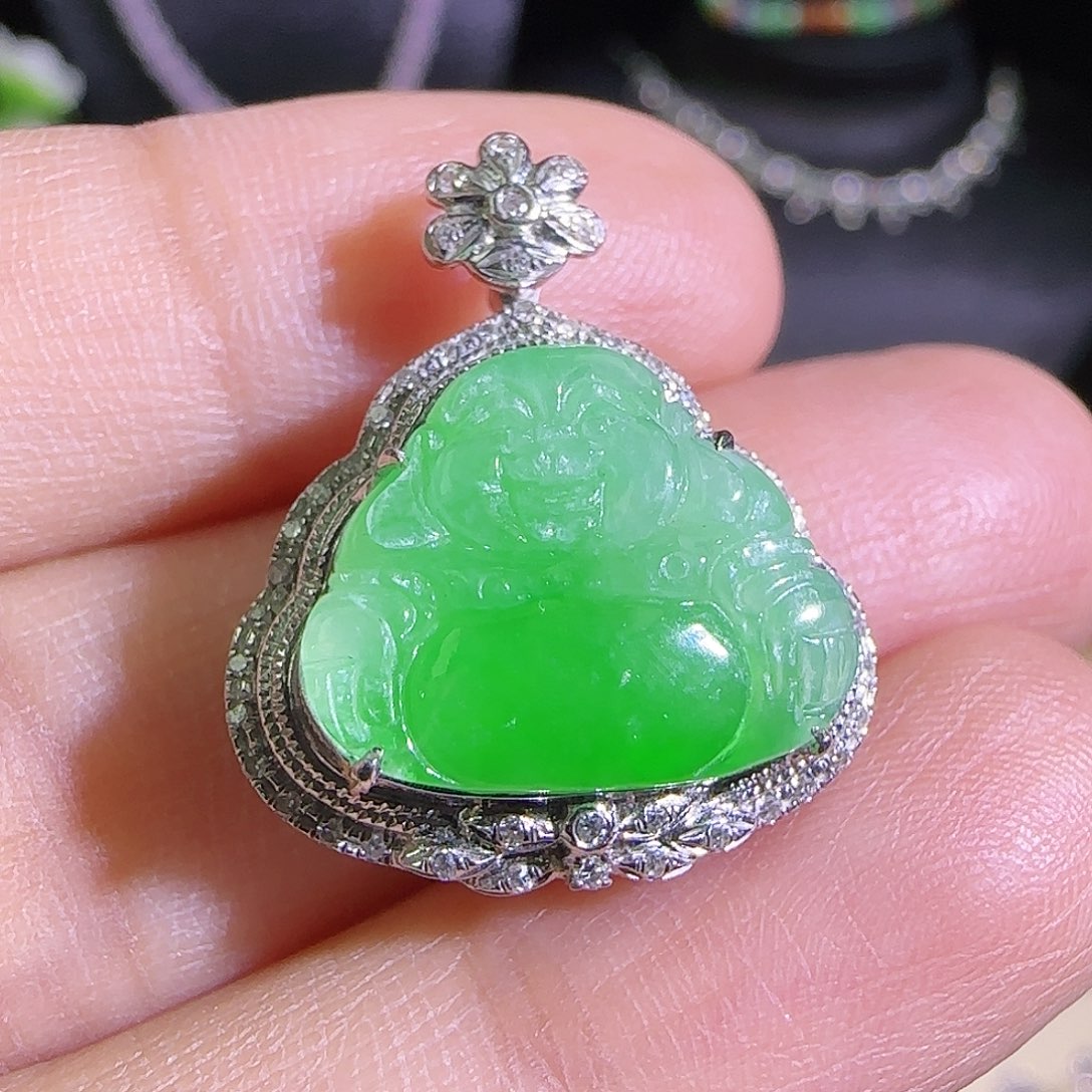 翡翠未镶嵌吊坠(不含链)