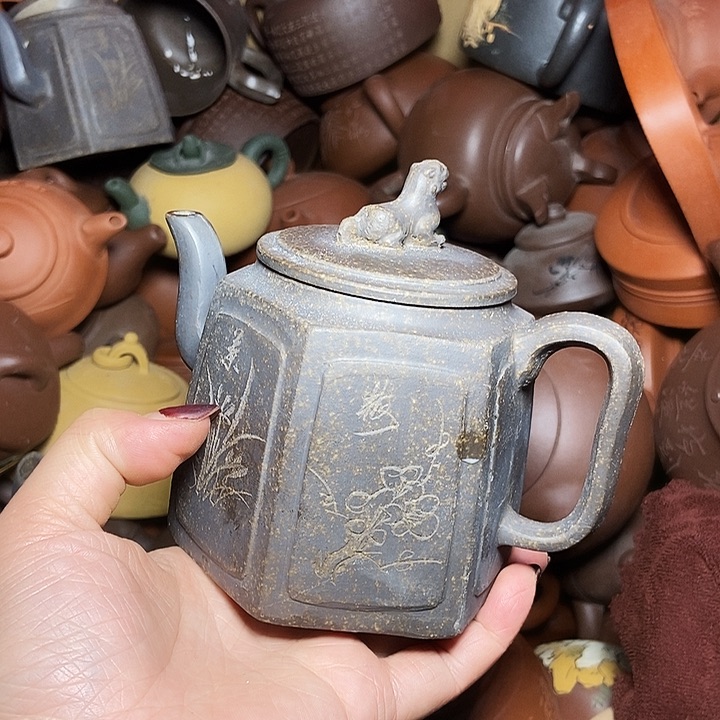 全手工制作宜兴紫砂茶壶