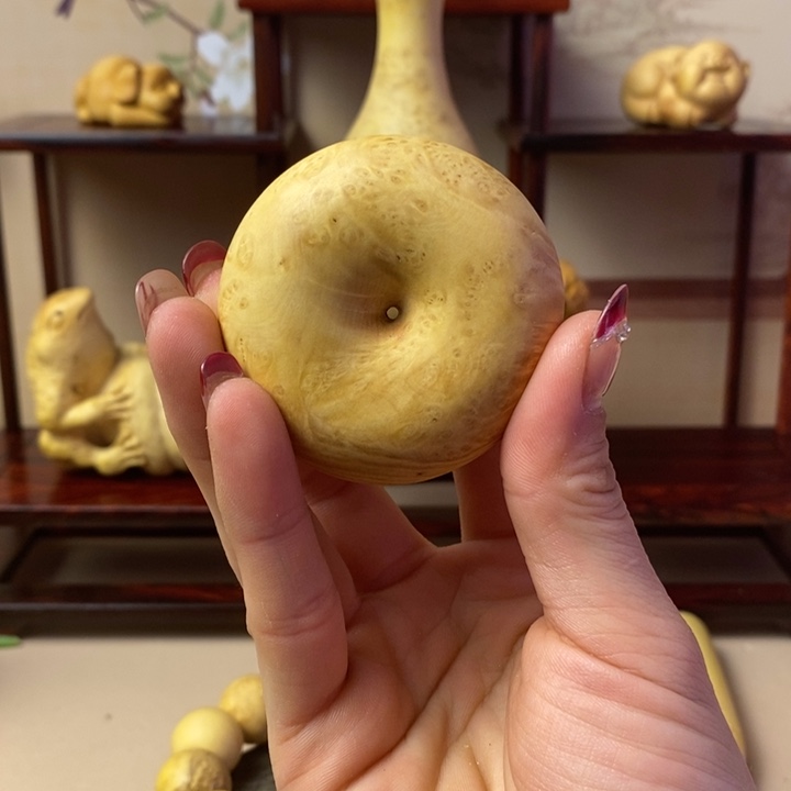 香榧木?****?黄杨木手把件