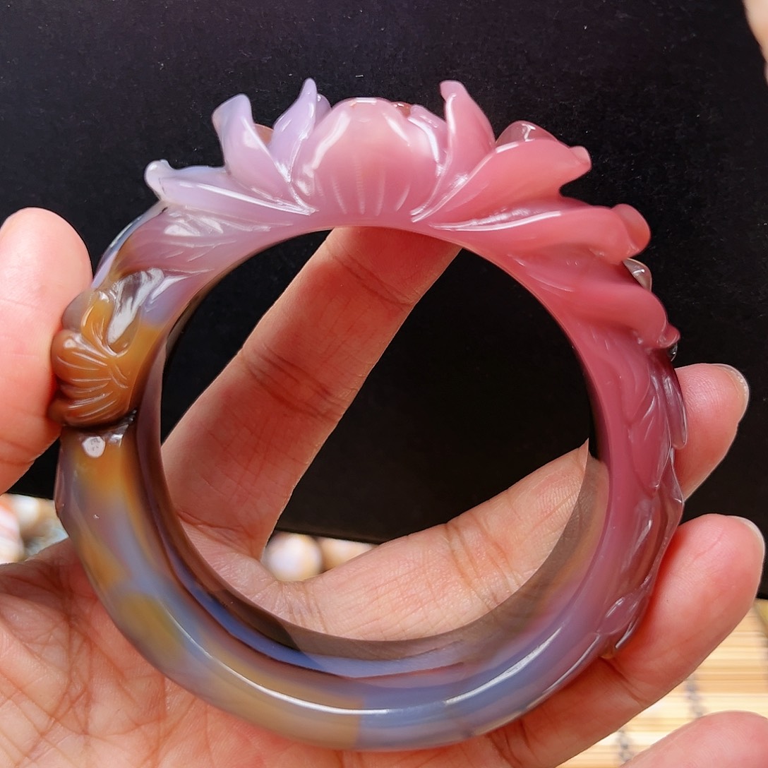 未镶嵌玛瑙/玉髓珠宝半成品