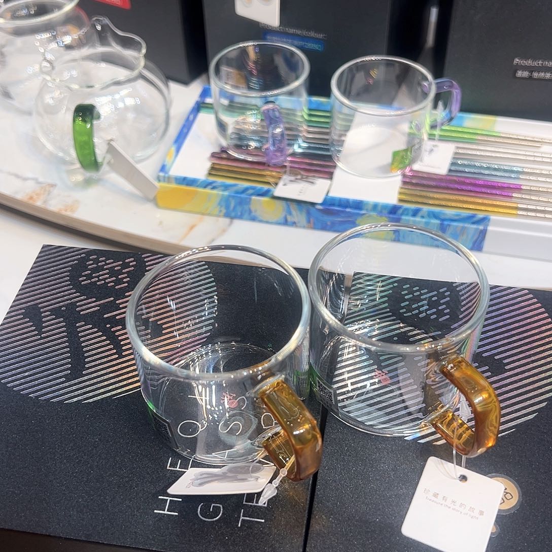 禾器清禾杯琥珀色一对