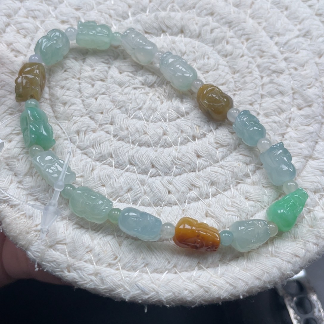 翡翠未镶嵌手链天然A货缅甸翡翠