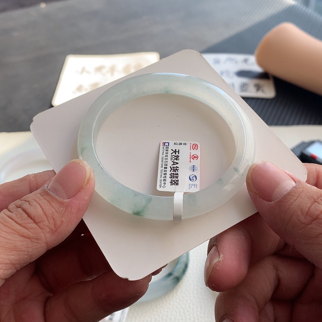 翡翠手镯未镶嵌15号52.7