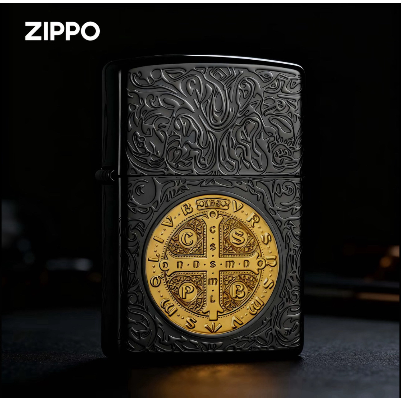 【老李鉴定】Zippo打火机正版黑金盔甲康斯坦丁双色防风送礼DYJ1