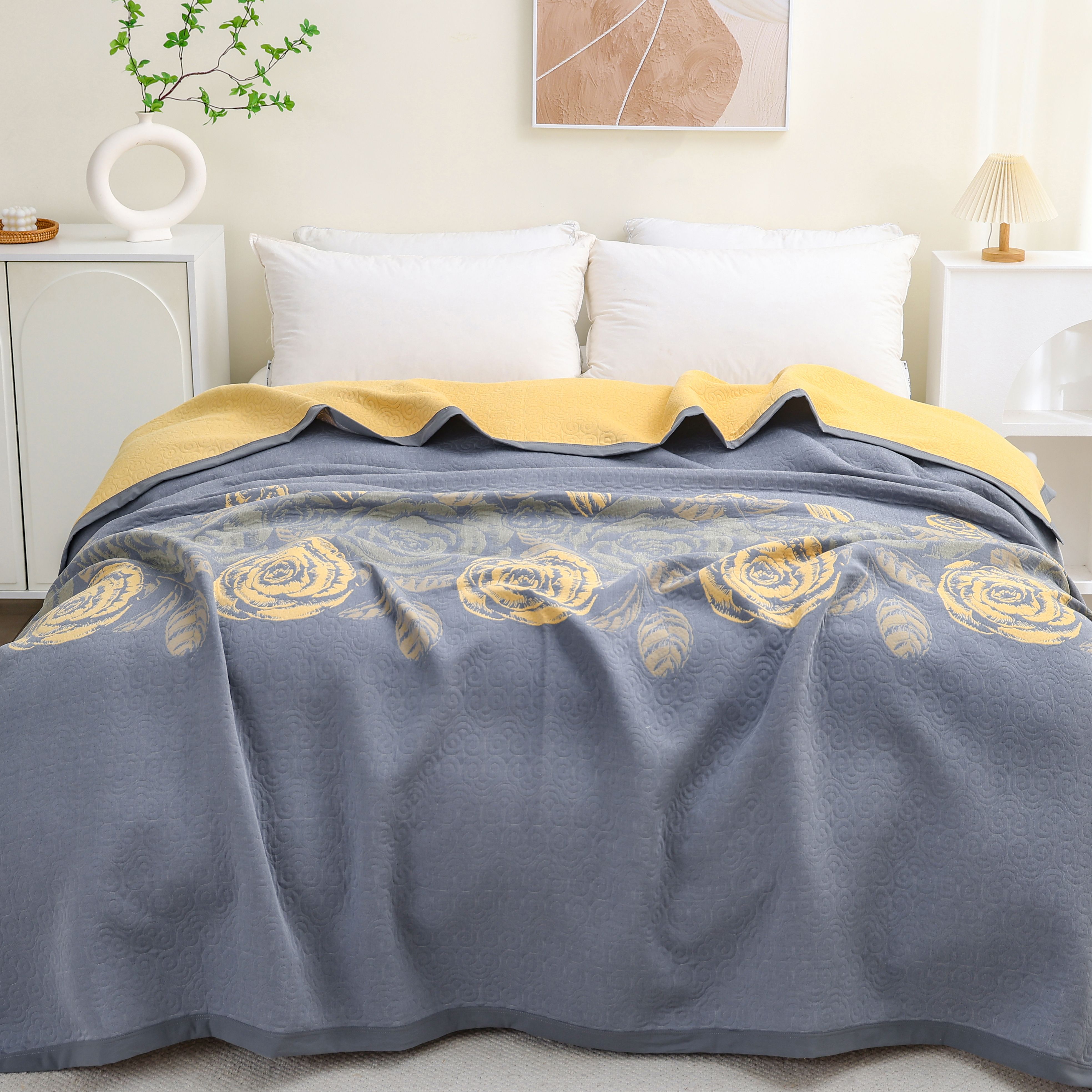 （梵曦专属 慕尚）240*250 简约风 赛尔天丝 匹马棉 床盖