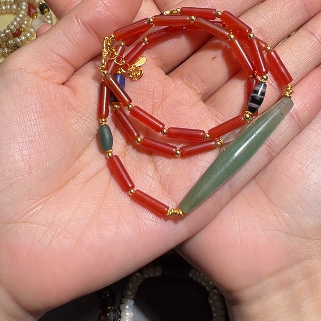 玛瑙/玉髓未镶嵌颈饰