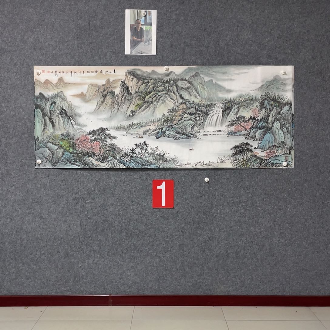 国画小六尺画心 作品