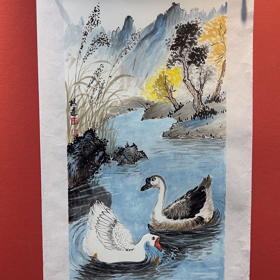 国画曹根建国画作品