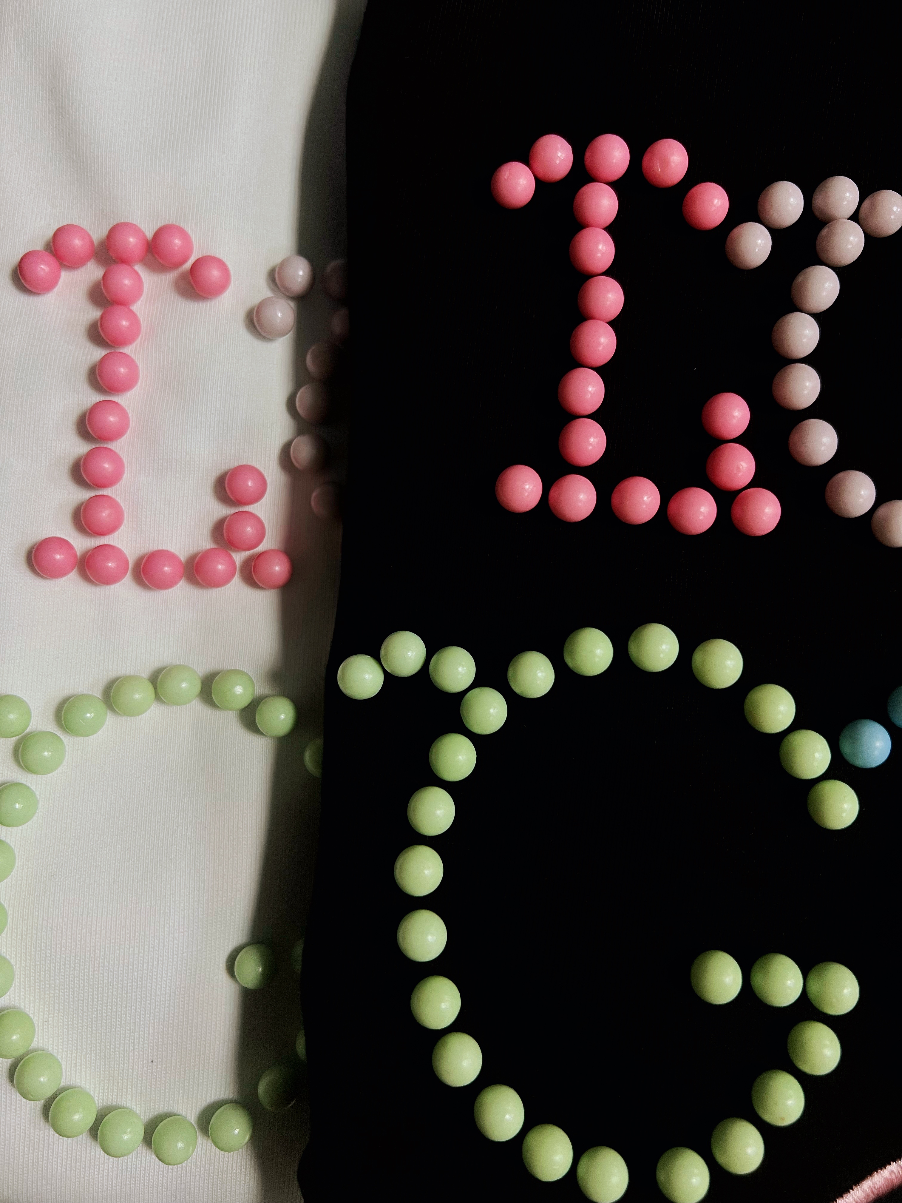 明星同款！GOO太顶了！马卡龙限定！珍珠标语短袖T恤男女同款