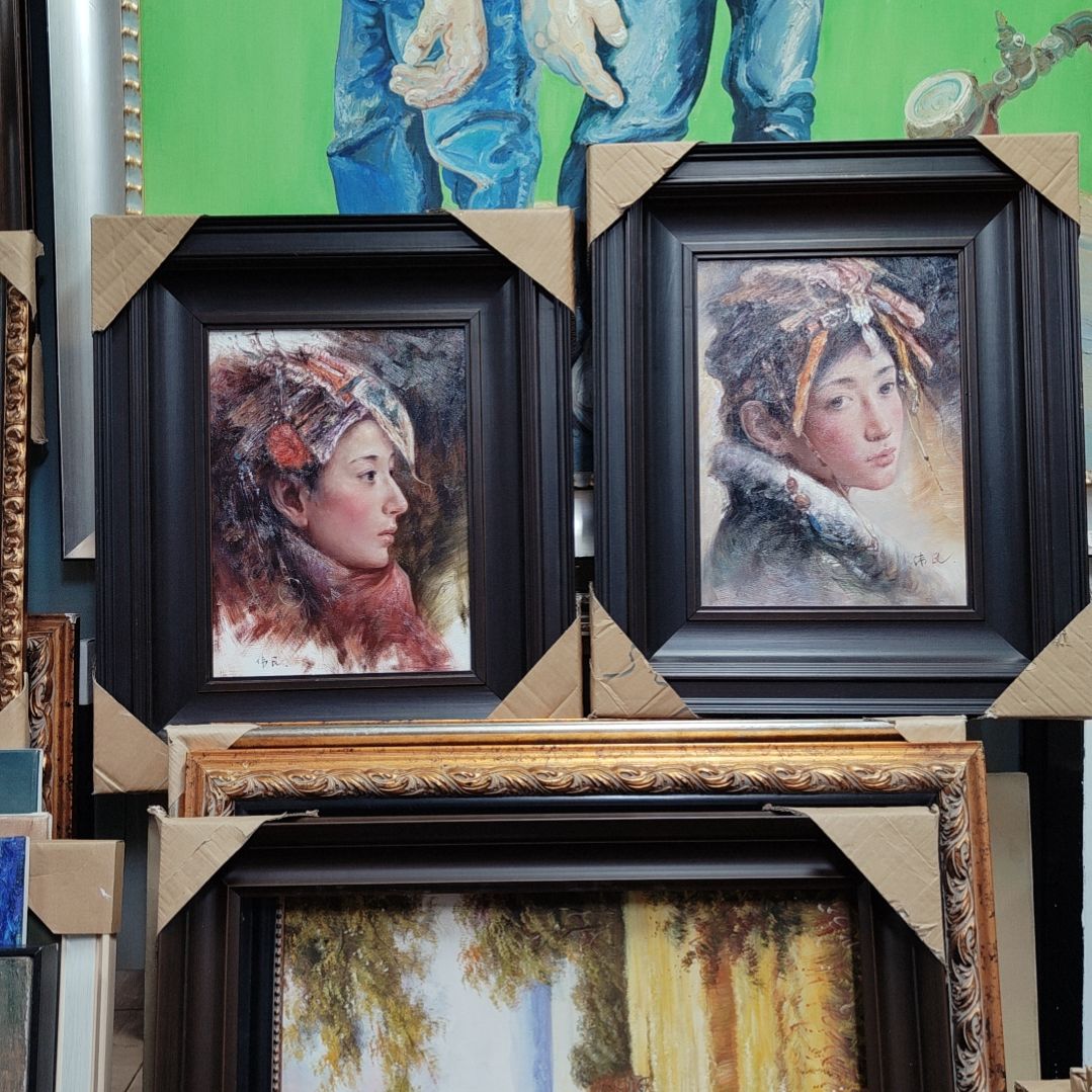 带灯款壁**仞纯手绘油画带框