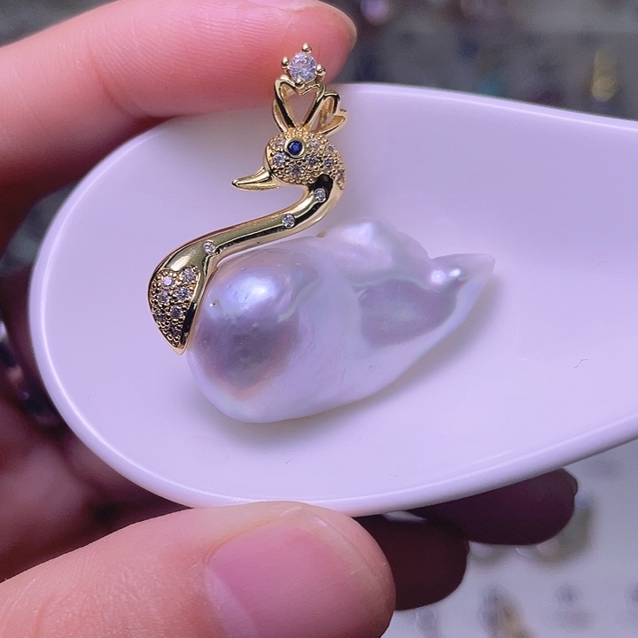 颈饰合金淡水珍珠26
