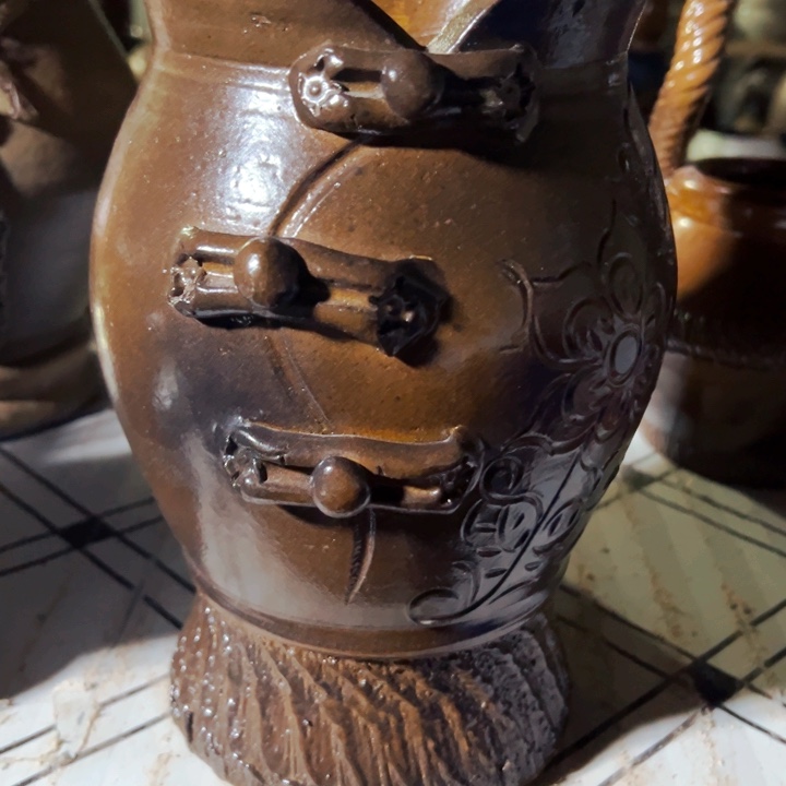 紫砂花盆高约25口15手工