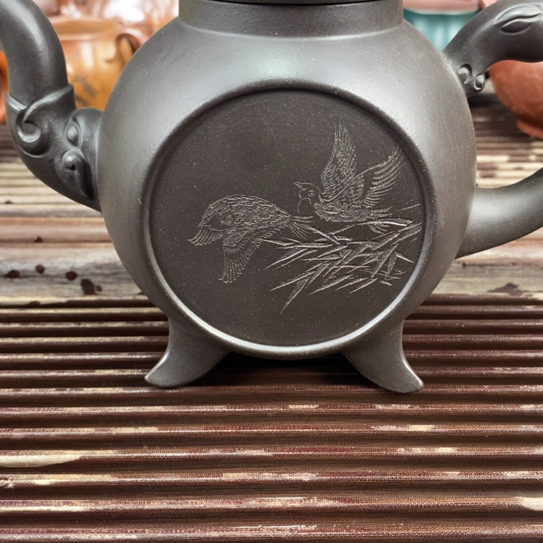 茶案紫砂宜兴原矿紫砂壶毛梅红