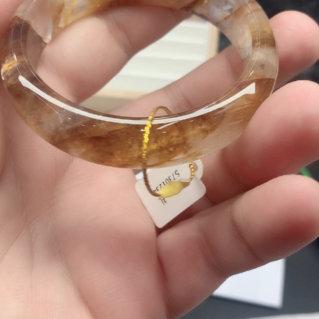 水晶手镯未镶嵌1（55）瑕疵