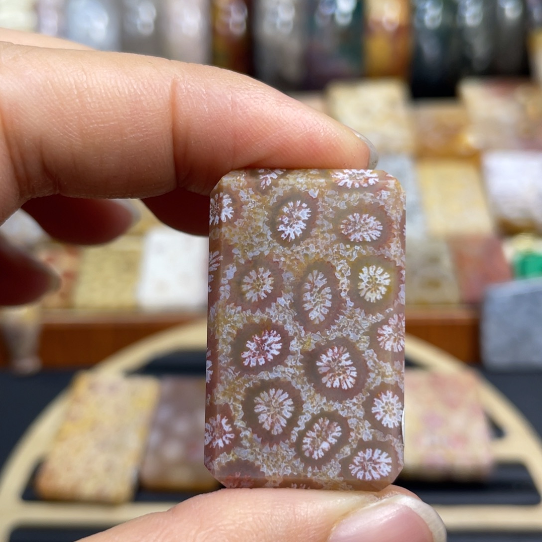 硅化玉未镶嵌颈饰k68