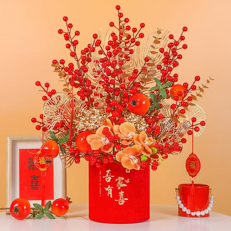 乔迁之喜新居布置装饰用品发财果新房客厅福桶摆件搬家入宅礼品物