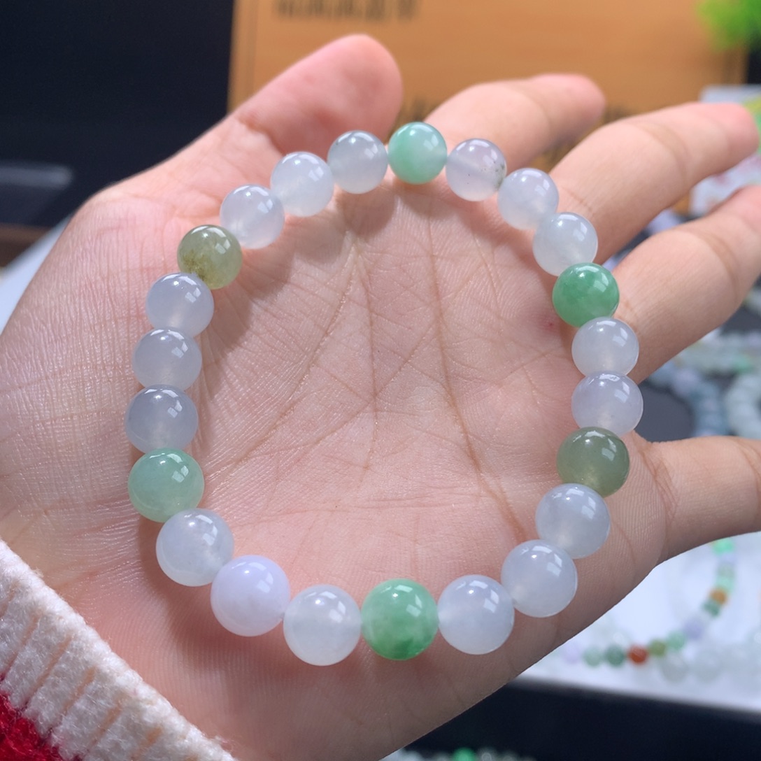 翡翠未镶嵌手链卡8
